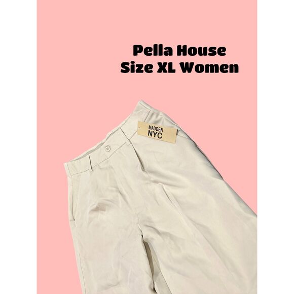 Madden NYC Juniors Trouser Pant Irish Cream Size XL NEW WITH TAG 29" Inseam - Picture 2 of 5